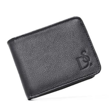 Imagem de Carteira Masculina em Couro Grande Com Porta Cheques Moedas Divisorias Cartoes e Cedulas-Masculino