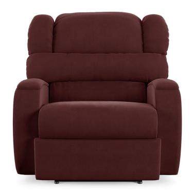 Imagem de Poltrona Do Papai Sala De Cinema Reclinável Manchester Elétrica Veludo Vinho