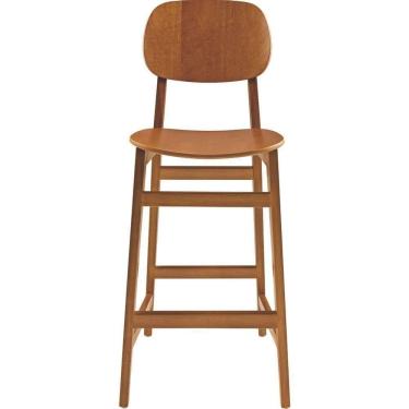 Imagem de Banco Alto London De Madeira Tauarí Tramontina (amêndoa)