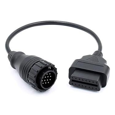 Imagem de E-Car Connection Cabo adaptador OBD2 macho para fêmea de 14 pinos para 16 pinos OBDII para diagnóstico de carro para Mercedes Benz Sprinter