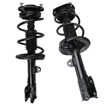 Imagem de PAROD Amortecedor dianteiro 472598 472597 adequado para Toyota Corolla 2009-2013, matriz com montagem de mola helicoidal, passageiro e lado de direção