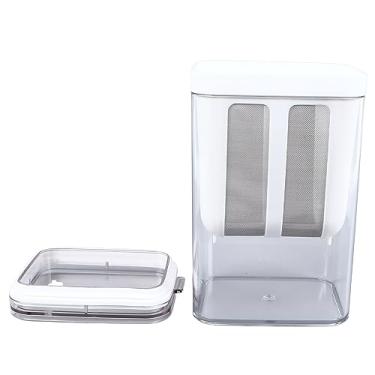 Imagem de Coador de Iogurte Premium AS PET Ferramentas de Cozinha Em Aço Inoxidável Separador Caseiro para Queijo Leitelho Filtro de Malha Ultrafina Com Tampa de Grande Capacidade