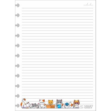 Imagem de Refil Caderno Inteligente 90G G 11 Furos Gatinhos 100 Folhas