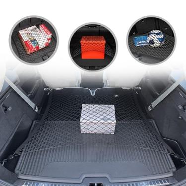 Imagem de Rede de carga estilo porta-malas estilo piso para Volvo XC90 2015 - 2023 - Acessórios para carro - Organizador e armazenamento de porta-malas premium - Rede de carga para SUV - Organizador de porta-malas para Volvo XC 90
