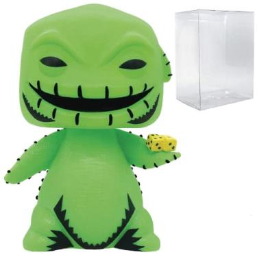 Imagem de POP Disney: The Nightmare Before Christmas - Oogie Boogie (Blacklight) Funko Vinyl Figure (Bundled with Compatible Box Protector Case) Multicolored 3.75 inches