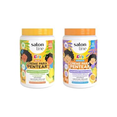 Imagem de Salon Line, Kit Creme para Pentear Melão + Maracujá, Vegano - Para Cabelos Ondulados, Cacheados e Crespos