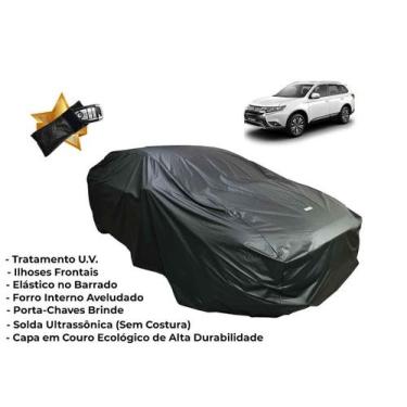 Imagem de Capa de Cobrir Carro Mitsubishi Outlander Impermeável Forrada - Kahawa