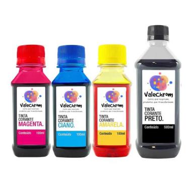 Imagem de Kit 4 Tinta Compatível Epson L6191 L6171 T504 800ml - ValeChrom