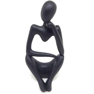 Imagem de Estátua Decorativa Figura Pensador Enfeite Mesa Sala Rack - Casa Decor