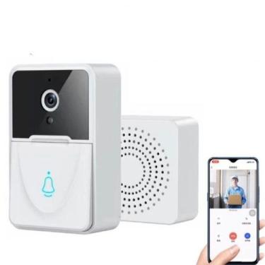 Imagem de Câmera Residencial Vídeo Áudio Casa Segurança Porta Wi-fi HD 1080P - B