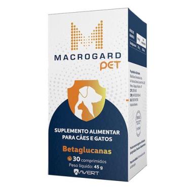 Imagem de Suplemento Alimentar Avert Macrogard Pet para Cães e Gatos - 30 Compri