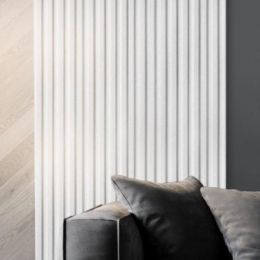 Imagem de 10 Placas Isopor Lambril Painel Ripado - Lopes Decor, 50x30cm