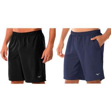 Imagem de Kit 2 Bermudas Masculinas Mizuno Energy 7, Preto, P