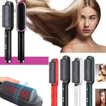 Imagem de Escova de Cabelo Elétrica Magnética Seca Alisa 200 graus BIVOLT - ESCO
