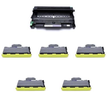 Imagem de Kit Cilindro Dr360 + 5 Toner Tn330 Tn360 DCP7070 HL2140 7040