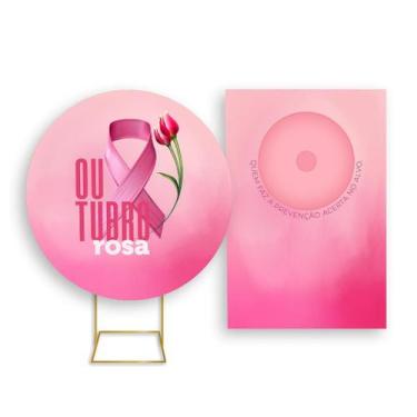 Imagem de Painel De Festa Redondo 1,50x1,50 + Painel Vertical 1,50x2,20 - Outubr