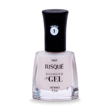 Imagem de Esmalte Risqué Diamond Gel Chá Branco Natural 9,5ml, Chá Branco