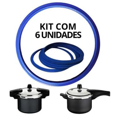 Imagem de Kit Borracha 6 Unid. Panela De Pressão Tramontina Torino/Vancouver 4,5