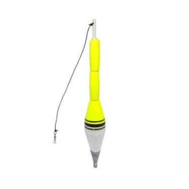 Imagem de Boia De Arremesso Torpedo n6 60g Boias Barão, Amarelo