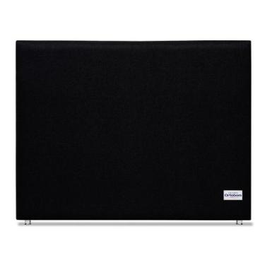 Imagem de Cabeceira Sena Linho Preto Super King 12x195x125 - Revestida em Linho 