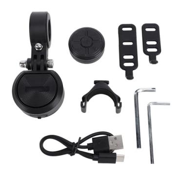 Imagem de Campainha de Alarme de Bicicleta Elétrica, Som Ajustável de 120DB Tipo C Recarregável IP66 à Prova de água Acessórios de Buzina de Bicicleta para Scooter de Mountain Bike