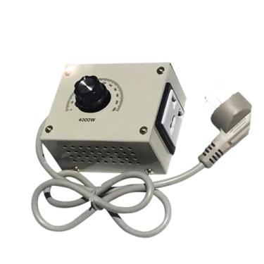 Imagem de HUIZHITENGDA Controlador de velocidade do motor, 4000W AC 220V Variável Silício Controle do regulador de tensão para motor de velocidade do ventilador