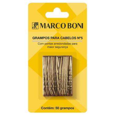 Imagem de Grampo Dourado Para Cabelo com 50 Unidades Nº 5 - Marco Boni