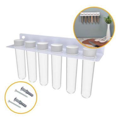 Imagem de Suporte Porta Temperos e Condimentos Organizador Para Cozinha 6 Frasco