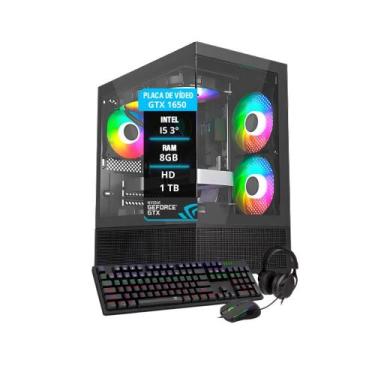 Imagem de Computador PC Gamer I5 3 GTX 1650 8GB RAM  HD 1TB SSD 120GB - AMORIM T