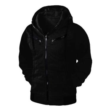 Imagem de Blusa de Frio masculina com capuz aberta com 3 bolsos - Ramazzoni, P, 