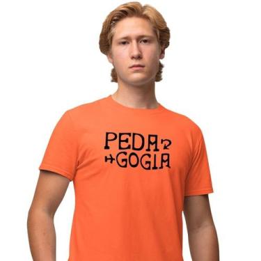 Imagem de Camisa Camiseta Masculina Estampada Pedagogia 100% Algodão Fio 30.1 Pe