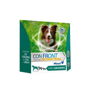 Imagem de Coleira Confront Deltametrina 25g, 60cm: Proteção Eficaz - World Veter