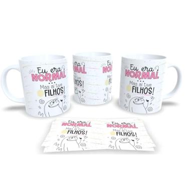 Imagem de Caneca Branca de Porcelana Personalizadas Flork dia das Mães (Mod.5)