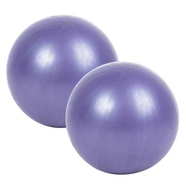 Imagem de 25cm 2 peças bola de ioga anti-explosão bola de estabilidade grossa mini pilates barra bola física