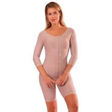 Imagem de Cinta Macaquinho Cirúrgico C/Manga Cetinete 4039 ModelleSkin, Nude, P