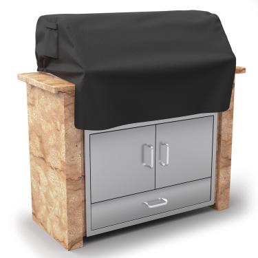 Imagem de SHINESTAR Capa de Churrasqueira Embutida de 32'' para Dcs, Jenn-Air, Bull, Napoleão, Coyote e Weber, Tampa Superior de Churrasqueira de Ilha À Prova D'Água e À Prova de Vento, 33'' Wx 26,5'' Dx 24'' H