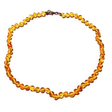 Imagem de Colar de Âmbar Báltico Mel Polido para Jovem - Âmbar Original