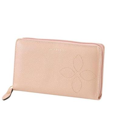 Imagem de Carteira de Couro Feminina Mariart 721, Creme