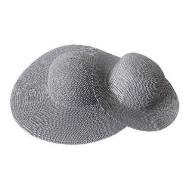 Imagem de Par De Chapéu De Praia Tal Mãe Tal Filha Para Customizar - oem, Carame