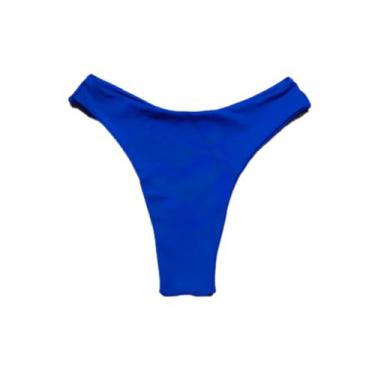 Imagem de Calcinha Hotpants Calcinha de biquíni cintura alta avulsa lisa - DE UM