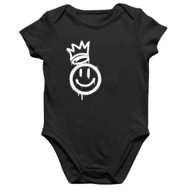 Imagem de Body Bebê Algodão Smile Kingdom - Foca na Moda, Preto, M
