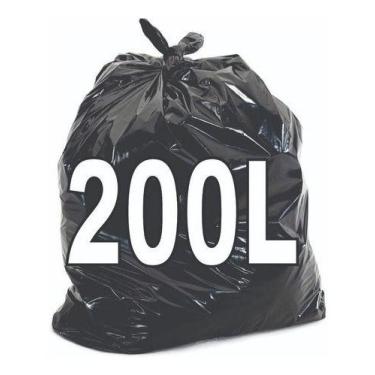 Imagem de Saco De Lixo 200 Litros Resistente 100 Unidades - HIGIPACK