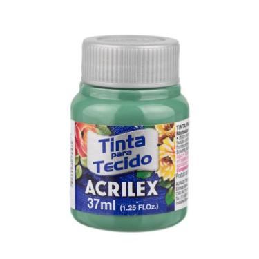 Imagem de Tinta Acrilex Para Tecido 37 Ml Fosca - Metallica Acessórios, Verde se