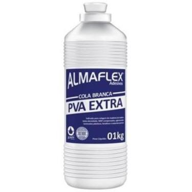 Imagem de Cola Branca PVA Almaflex 1Kg Madeiras E Compensados - Almata - ALMASUP