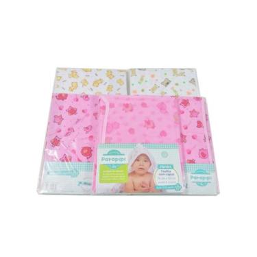 Imagem de Kit 10 Fraldas + 2 Toalha Banho Com Capuz + 3 Babador - Dugu, Feminino