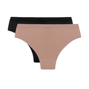 Imagem de Kit 2 Calcinhas Trifil C01971/1971 Cintura Alta, Sortido, G