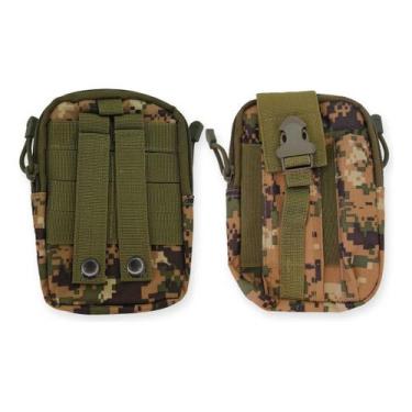 Imagem de Pochete tatica camufladas porta objetos verde - BIGO IMPORTS, Verde, C