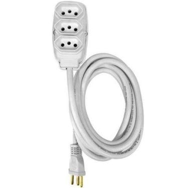 Imagem de Extensão Elétrica 1,5 Metros 2,5mm 2p+t 20a Pp Ilumi, Branca