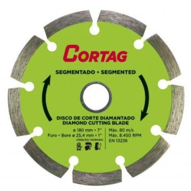 Imagem de Disco diamantado segmentado esmerilhadeira 7" 180 mm - Cortag