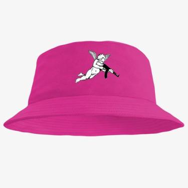 Imagem de Chapéu Bucket Hat Estampado Anjo - MP Moda Masculina, Único, Pink